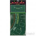 NET TOYS Tapis de Table Black Jack | 94 x 182 cm en Vert | Décoration de fête extravagante Casino Jeu de Hasard | Parfait pour fête à thème & soirée Jeux - B07H7VD39Q